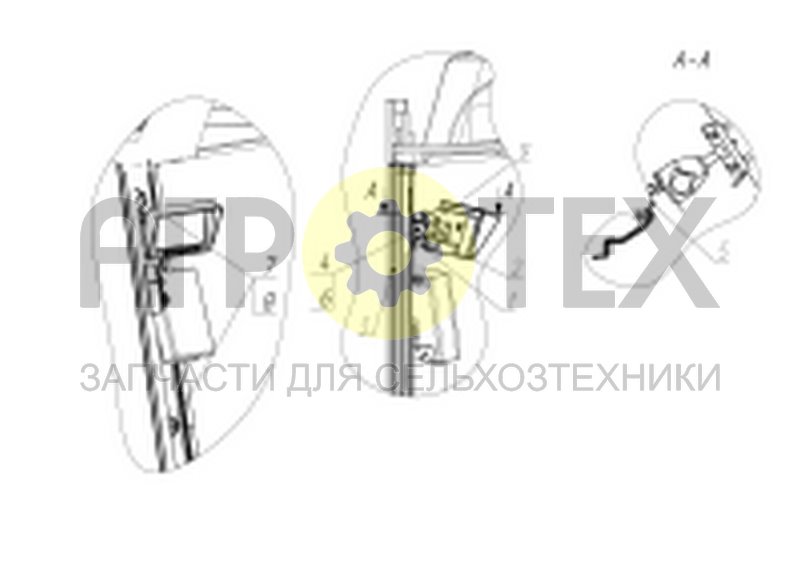 Чертеж Установка монитора видеообзора (142.00.55.100)